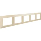 Valena LIFE Рамка 5 постов слоновая кость универсальная