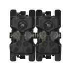 Кнопка двойная с подсветкой, 10А 250В, S82,82N, механизм