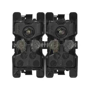 Кнопка двойная с подсветкой, 10А 250В, S82,82N, механизм