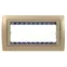 Рамка с суппортом на 5 узких модулей, S82C, шампань - шампань