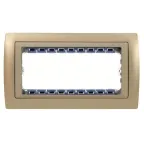 Рамка с суппортом на 5 узких модулей, S82C, шампань - шампань