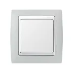 Рамка на 3 поста, S82, пастель серая - белый