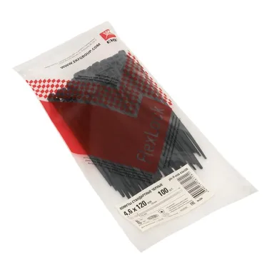 Хомут P6.6 стандартный черный 4.6x120 (100шт) FlexLock PROxima