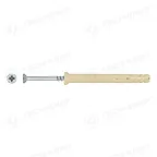 Дюбель-гвоздь 6х60 потайной бортик, нейлон (100шт)