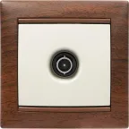 Рамка VALENA 1 пост тонированное дерево