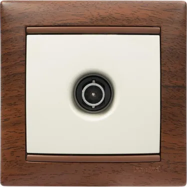 Рамка VALENA 1 пост тонированное дерево