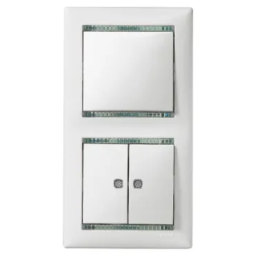 Выключатель одноклавишный, в рамку, слоновая кость