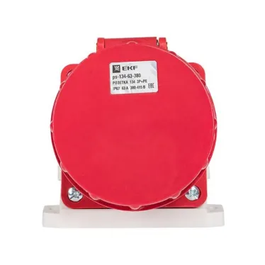 Розетка кабельная 63А 3Р+Е IP67 на поверхность 380В 134