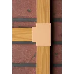 Угол T-образный (40х16) (4 шт) Plast PROxima под светлое дерево