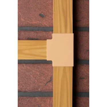 Угол T-образный (40х16) (4 шт) Plast PROxima под светлое дерево