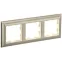 BRITE Рамка 3 поста РУ-3-Бр бежевый/шампань IEK