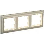 BRITE Рамка 3 поста РУ-3-Бр бежевый/шампань IEK