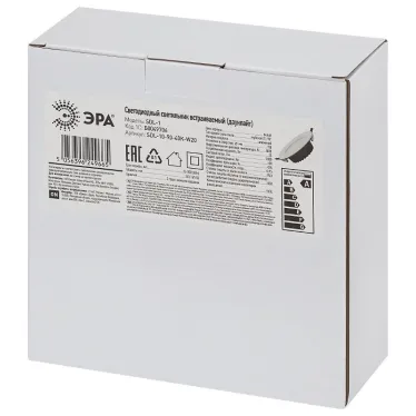 Светильник даунлайт светодиодный SDL-10-90-40K-W20 встраиваемый круглый 20Вт 4000K 1800Лм 179х179х57