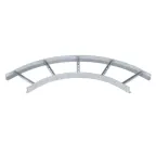 Угловая секция 90° лестничного лотка 60х300 мм R-500 мм