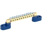 Шина нулевая на 2 угловых изоляторах ШНИ-6х9-12-У2-С