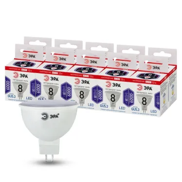 Лампа светодиодная STD LED MR16-8W-12V-860-GU5.3 GU5.3 8 Вт софит холодный дневной свет