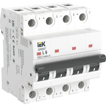 ARMAT Автоматический выключатель M06N-DC 4P L 6А IEK