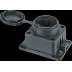 Розетка Navigator 61 370 NCA-BLR1-01-16A-E-IP44-BL настенная с заземлением черная каучук