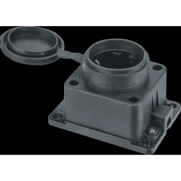 Розетка Navigator 61 370 NCA-BLR1-01-16A-E-IP44-BL настенная с заземлением черная каучук