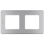 Рамка 2 поста INSPIRIA алюминий