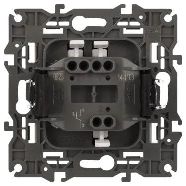 Переключатель, 10АХ-250В, Эра Elegance, шампань,14-1103-04