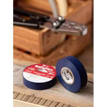 Изолента ПВХ синяя 19мм 20м серии SafeFlex