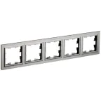 BRITE Рамка 5 постов РУ-5-БрС сталь