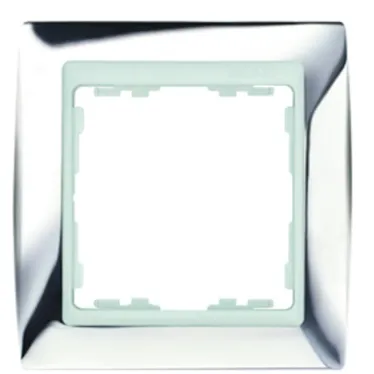 Рамка на 3 поста, S82, хром - белый