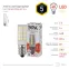 Лампа светодиодная LED 5Вт Т25 2700К Е14 теплый капсула