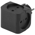 Тройник 4гн, без заземл (чёрный) (10/60/2640) SP-4-B