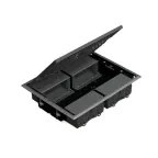 Connect Люк на 4 CIMA-модуля (8 модуля 45х45 мм) горизонт.подкл. глубина 69мм посадка 250х327мм серый