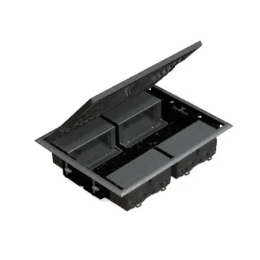 Connect Люк на 4 CIMA-модуля (8 модуля 45х45 мм) горизонт.подкл. глубина 69мм посадка 250х327мм серый