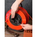 Удлинитель на катушке 'Атлант 2.0' 4 гнезда 40м с заземлением КГ 3x1.5 16А/3.5кВт IP44 PROxima