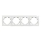 Валенсия рамка 4-местная белая