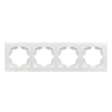 Валенсия рамка 4-местная белая