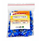 Клемма плоская изолир РПи-м 2.5-(2.8) РпИм 2-250 гнездо 3.8 мм 1.5-2.5 кв мм, REXANT