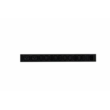 Блок распределения питания Uniprom. с мониторингом. 1U. 240В. 1Ф. 16A. 10xC13 2xC19. 2м. IEC320 C20