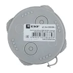 Коробка распаячная КМР-040-038 с крышкой наружная (65х40) 4 мембранных ввода IP54 розничный стикер PROxima