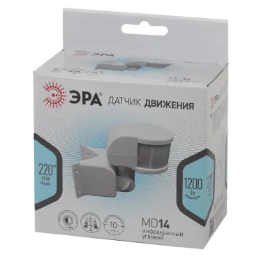 Датчик движения белый макс. нагрузка 1100Вт угол обзора 270град. дальность 12м IP44