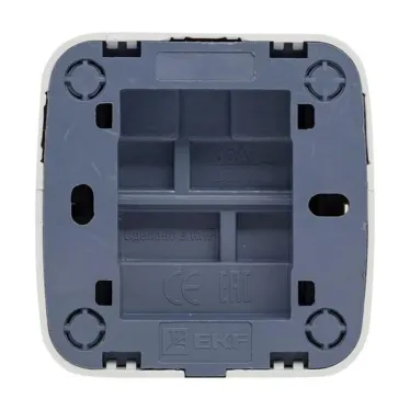 Выключатель Минск двухклавишный ОП 10А с индикатором белый