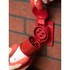 Розетка кабельная 32А 3Р+Е IP44 скрытая 380В 424