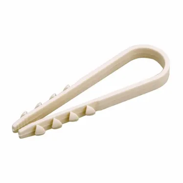 Дюбель-хомут 19-25 мм. круглый. белый. 100 шт.