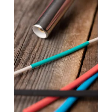 Трубка термоусаживаемая ТУТ нг 4/2 зелёная рулон PROxima