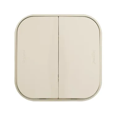 Переключатель 2 направления 2 клавиши слоновая кость