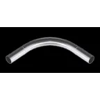 Поворот 90 град. безрезьб. алюминиевый d25 мм AL EKF