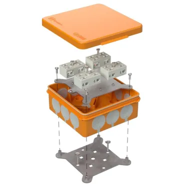 Коробка огнестойкая разветвительная для о/п двухкомпонентная 60-0303-FR6.0-4-8-Р Е15-Е60 100х100х40
