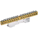 TEKFOR Шина L фаза неизолированная на универсальном держателе 8х12-18-Ср IEK