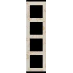 Valena LIFE Рамка 4 поста Ампир бежевый универсальная