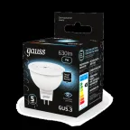 Лампа светодиодная LED 7 Вт 630 лм 4100К софит MR16 нейтральный GU5.3 AC 220В Black Gauss