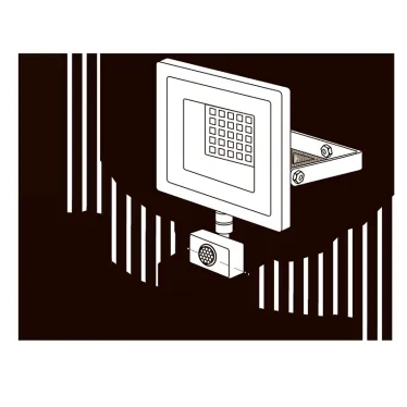 Прожектор светодиодный ДО-30Вт SMD 6500К 2550 Лм датчик движения SMD